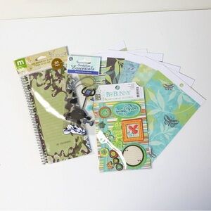 Set of scrapbooking materials new military journaling base gym stickers paper